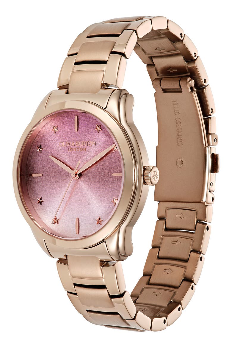 Color Wave Bracelet Watch, 36mm, Alternate, color, PINK