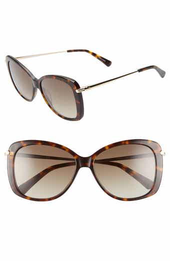 Longchamp 56mm Gradient Lens Butterfly Sunglasses