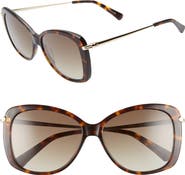Longchamp 56mm Gradient Lens Butterfly Sunglasses