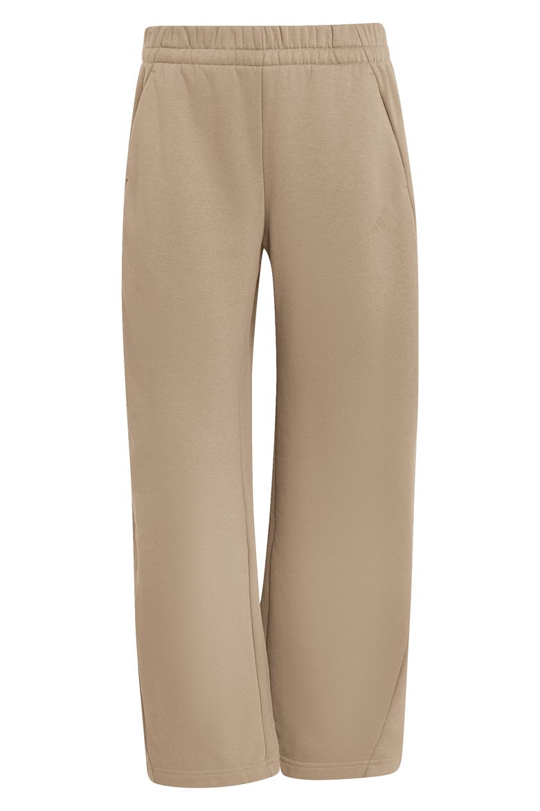 Fleece Wide Leg Pants, Alternate, color, KHAKI SIX