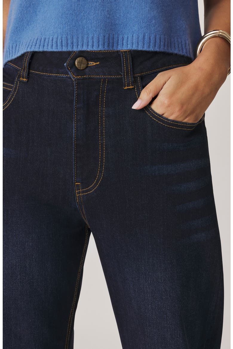 Ankle Barrel Leg Jeans, Alternate, color, DARK RINSE BLUE
