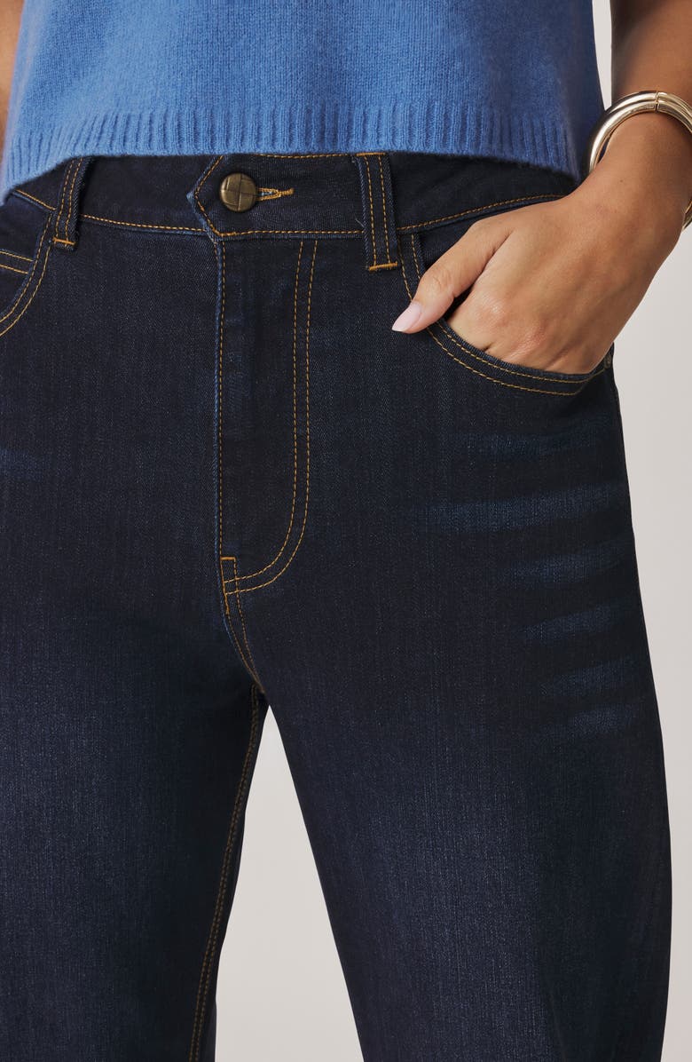 Splendid Ankle Barrel Leg Jeans, Alternate, color, Dark Rinse Blue