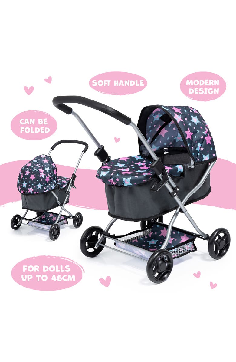 Bayer Design Pram Starter Blue Pink, Stars, Alternate, color, Multicolored