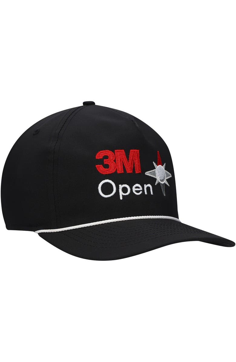 BARSTOOL GOLF Men's Barstool Golf Black 3M Open Rope Snapback Hat, Alternate, color, Black