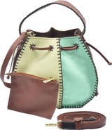 Carlos Falchi Tall Bucket Leather Bag