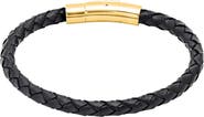 STEELTIME Braided Leather Bracelet