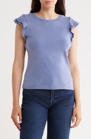 CYRUS Ruffle Sleeve Top