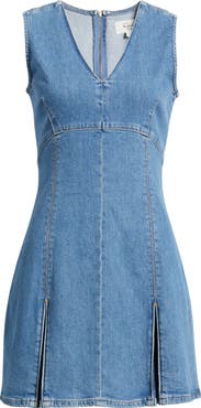 Rails Serra Pleated Denim Minidress