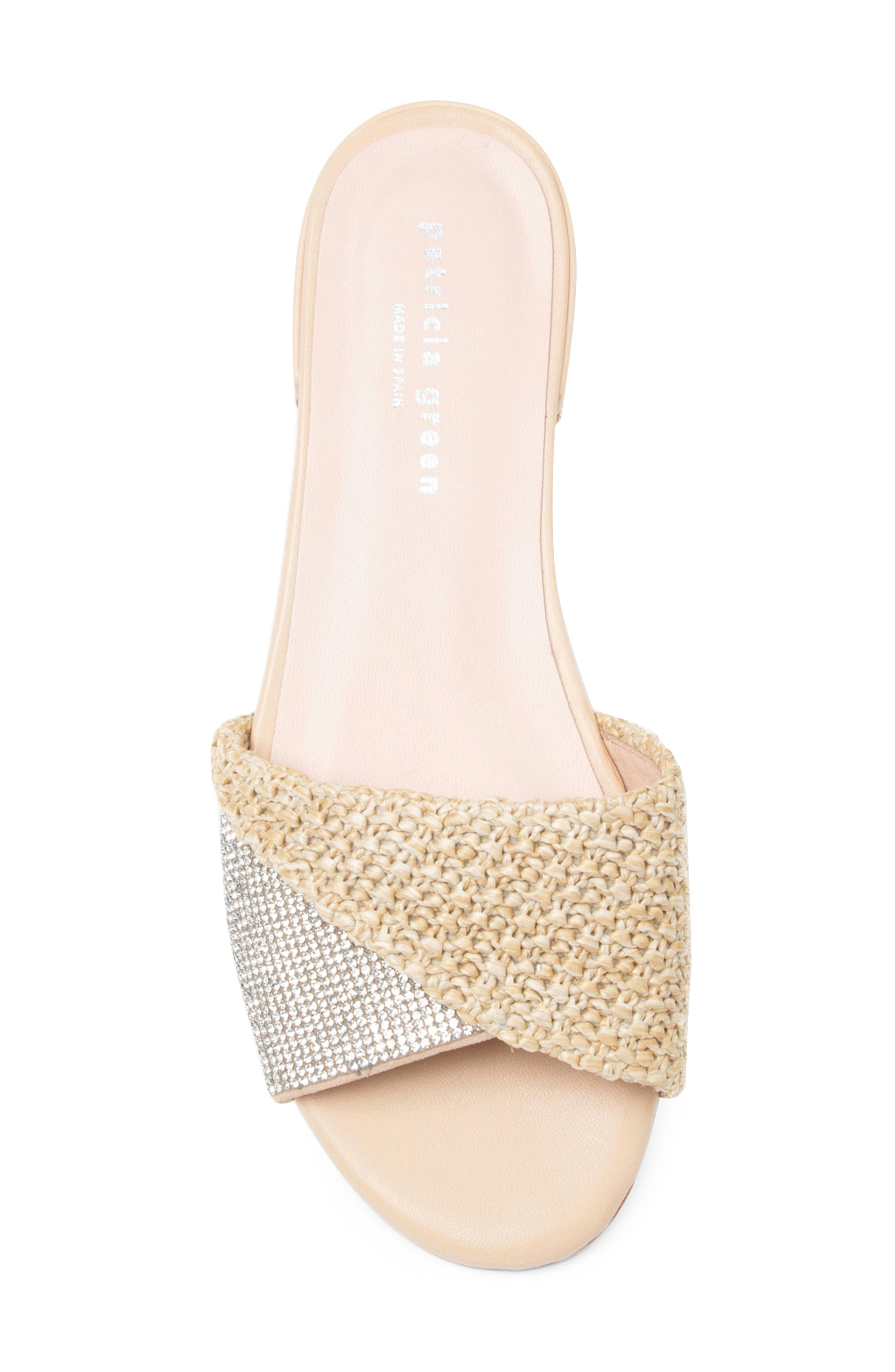 patricia green Milan Foldover Crystal Slide Sandal, Alternate, color, 