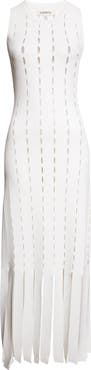 ZANKOV Jesse Openwork Car Wash Hem Sweater Dress