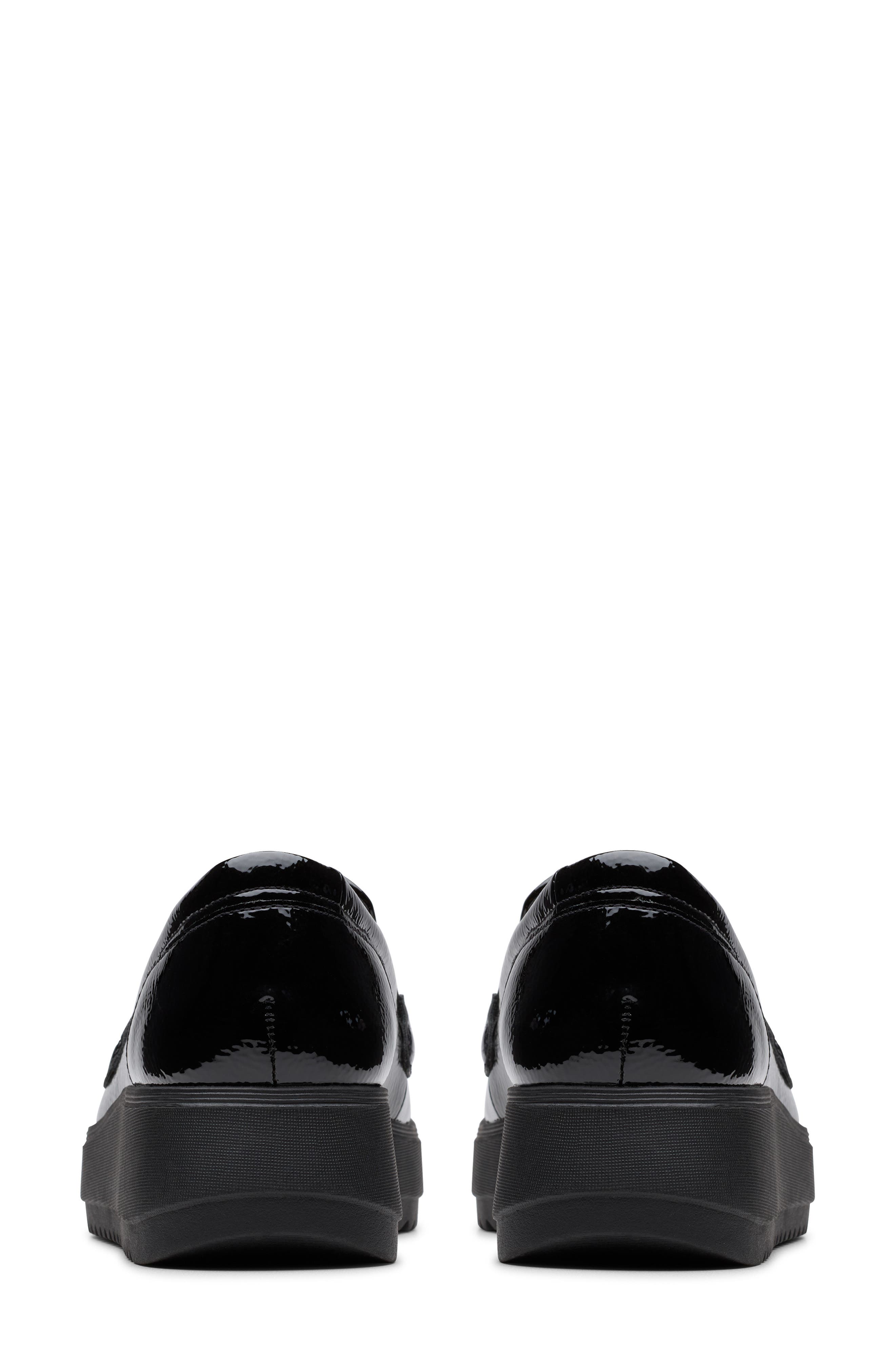 Clarks<sup>®</sup> Zylah Patent Loafer, Alternate, color, Black Crinkle Patent
