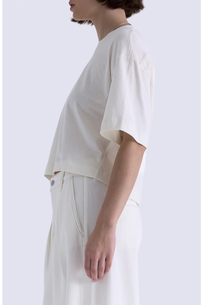 Mae Boxy Crop T-Shirt, Alternate, color, SOFT WHITE
