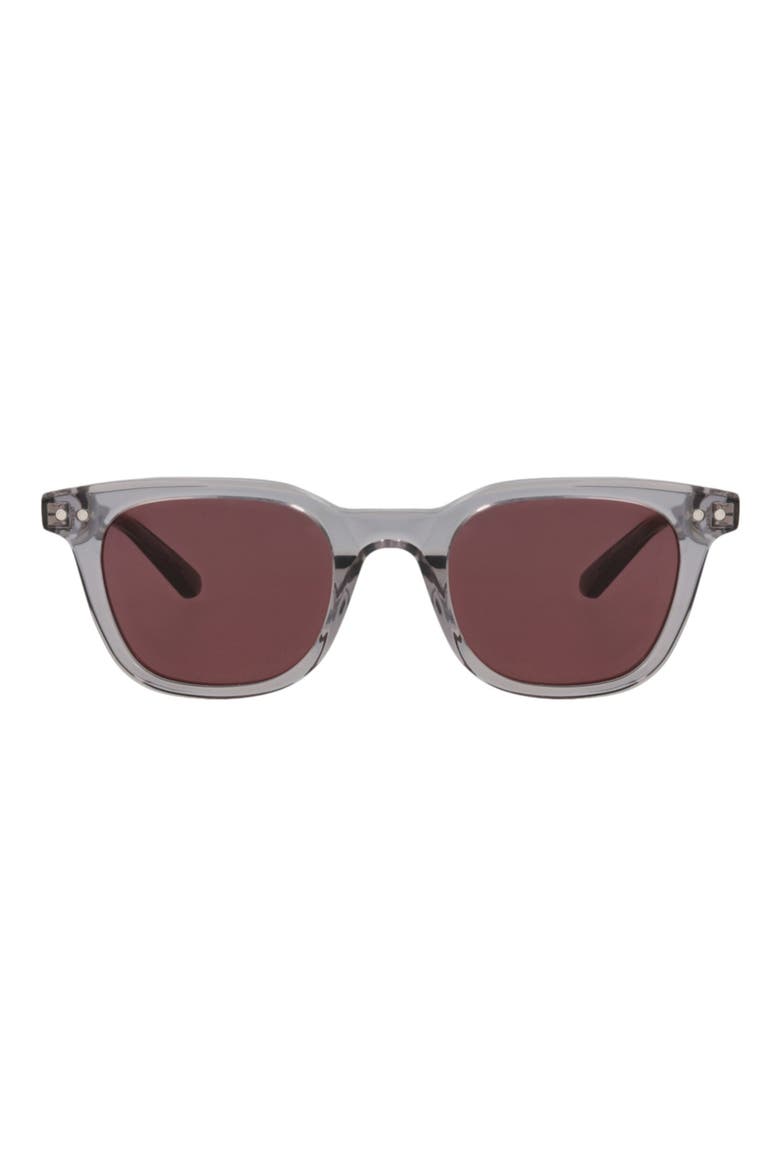 Small 49mm Round Sunglasses, Main, color, GREY GREY VIOLET