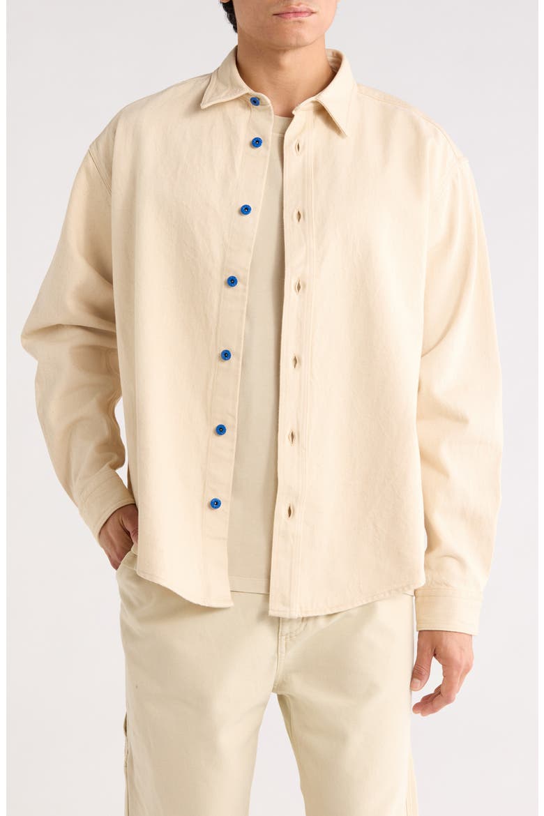 Ebino Long Sleeve Button-Up Shirt, Main, color, LIGHT BEIGE