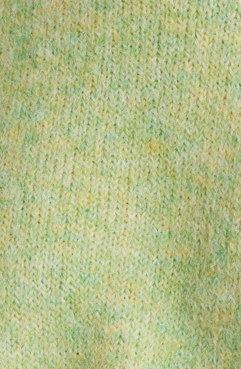 Topshop Rib Sleeve Sweater, Alternate, color,