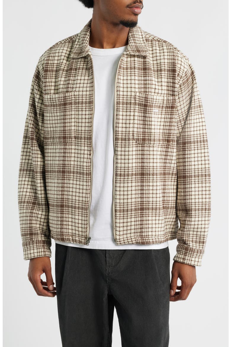 Parker Cotton Zip-Up Shirt Jacket, Main, color, UNBLEACHED MULTI