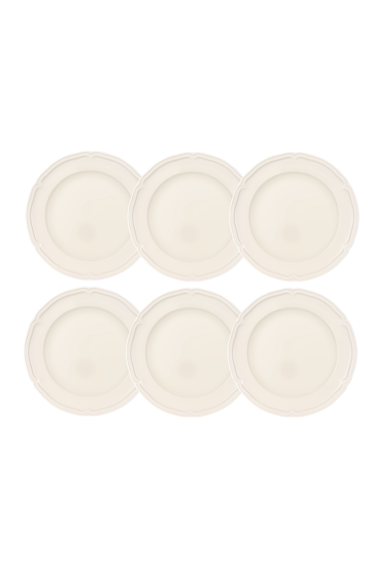 Manoir Dinner Plate Set of 6, Main, color, White