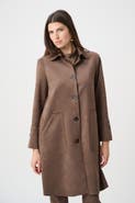 Joseph Ribkoff Suede Straight Coat