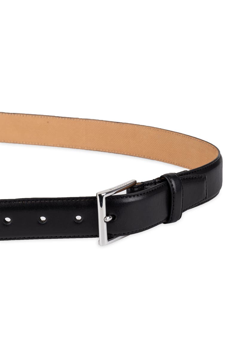 Cole Haan Gramercy Leather Belt, Alternate, color, Black