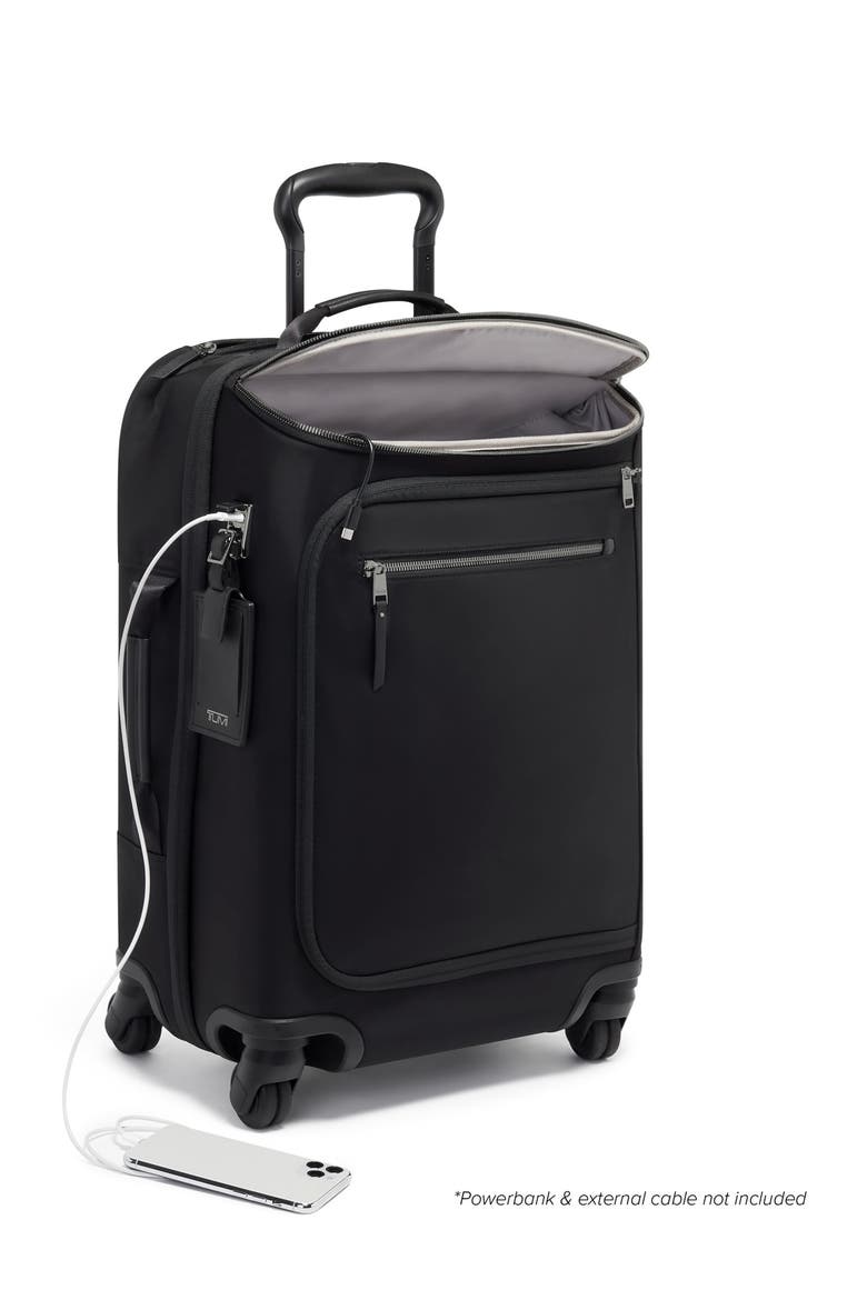 Léger 22-Inch International Wheeled Carry-On, Alternate, color, BLACK/ GUNMETAL