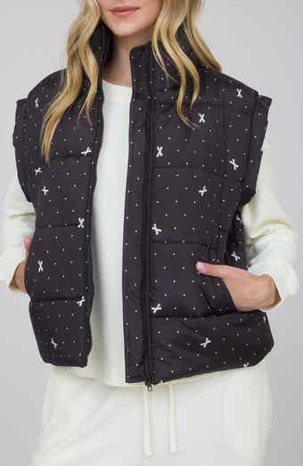 Blu Pepper Polka Dot Bow Zip Vest