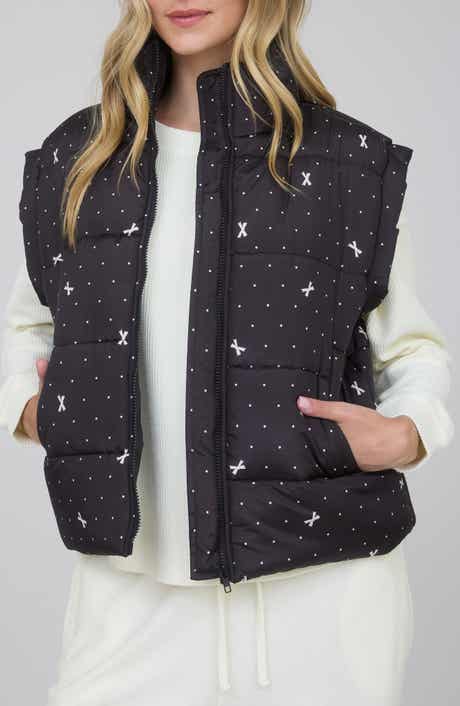 Blu Pepper Polka Dot Bow Zip Vest