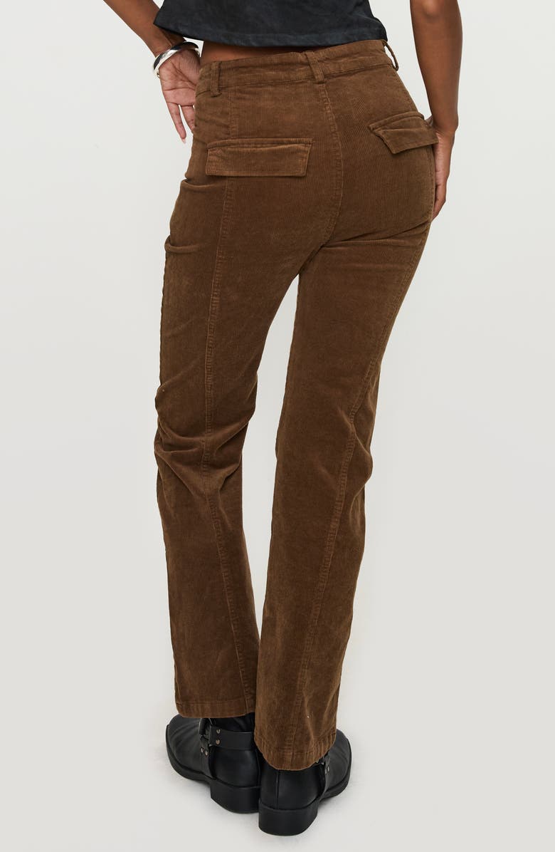 Princess Polly Feature Mid Rise Straight Leg Corduroy Pants, Alternate, color, 