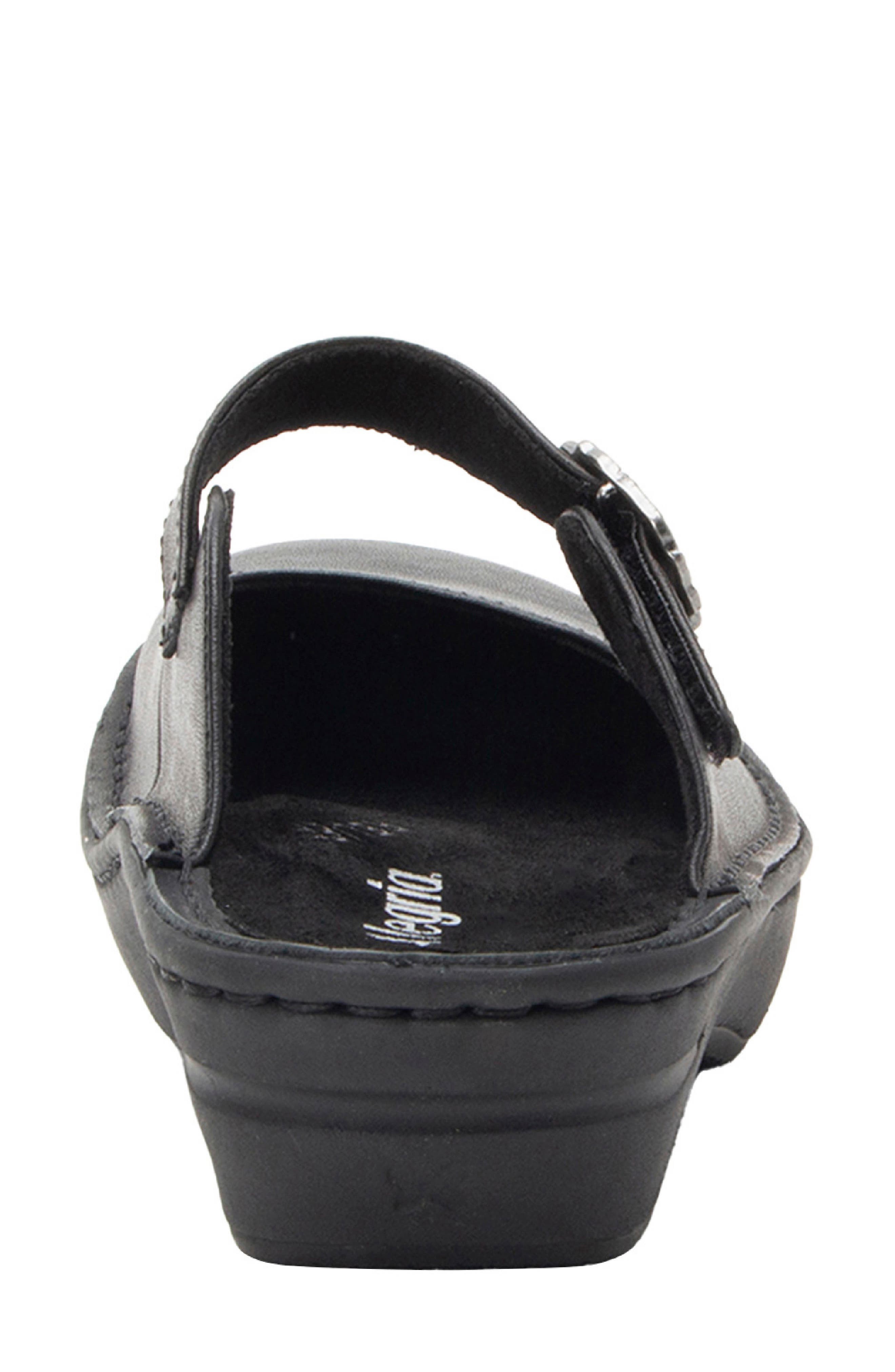 Fabel Flat Mule, Alternate, color, 6518 WASHED BLACK
