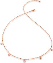 Monica Vinader Pink Tourmaline Station Choker Necklace