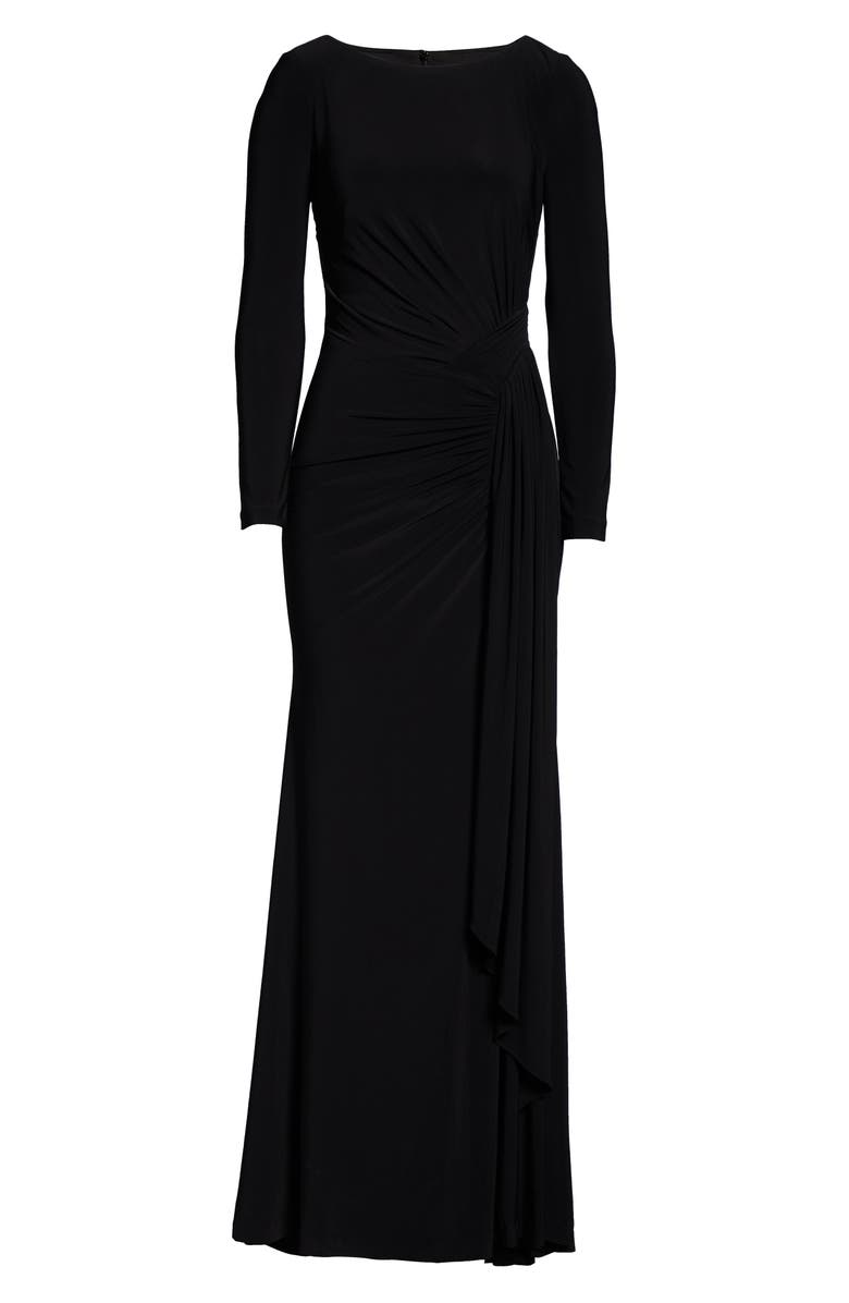 Vince Camuto Long Sleeve Ruched Gown, Alternate, color,