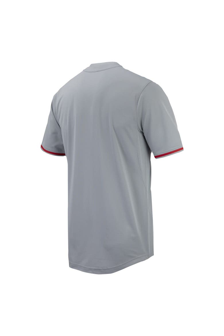 Men's Nike Gray Georgia Bulldogs Replica Full-Button Baseball Jersey, Alternate, color, Gray