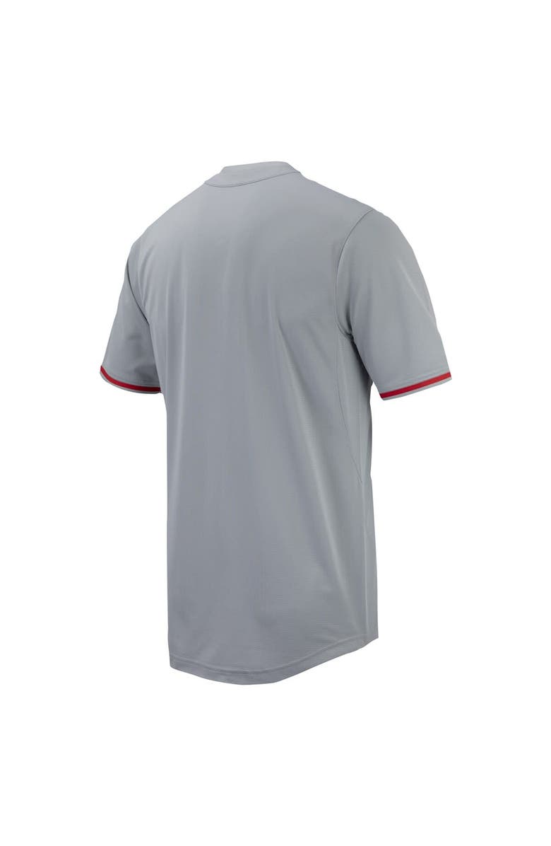 Nike Men's Nike Gray Georgia Bulldogs Replica Full-Button Baseball Jersey, Alternate, color, 