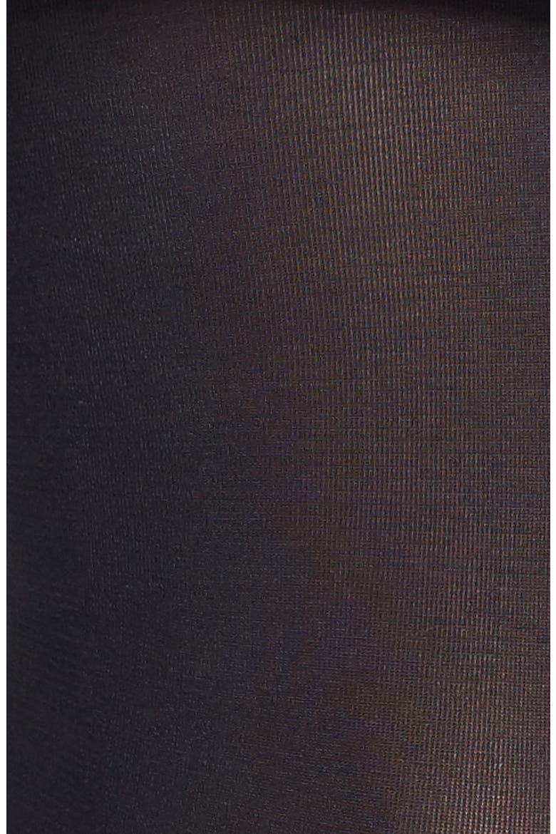 Donna Karan 'Evolution' Satin Jersey Tights, Alternate, color, BLACK 124