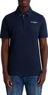 KARL LAGERFELD PARIS Logo Chest Stretch Cotton Polo