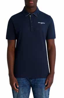 KARL LAGERFELD PARIS Logo Chest Stretch Cotton Polo