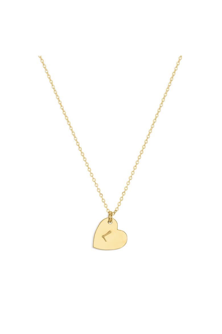 Sophia Initial Heart Pendant Necklace, Main, color, GOLD / L