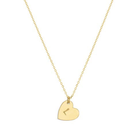 Sophia Heart Initial Necklace