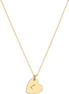 Set & Stones Sophia Initial Heart Pendant Necklace