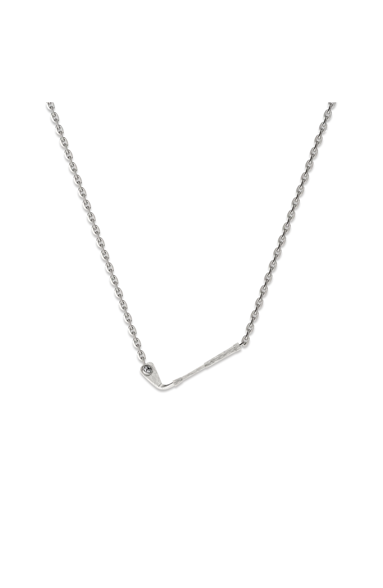 PASCAL The Golf Club Necklace, White Diamond, Main, color, Silver / White Diamond