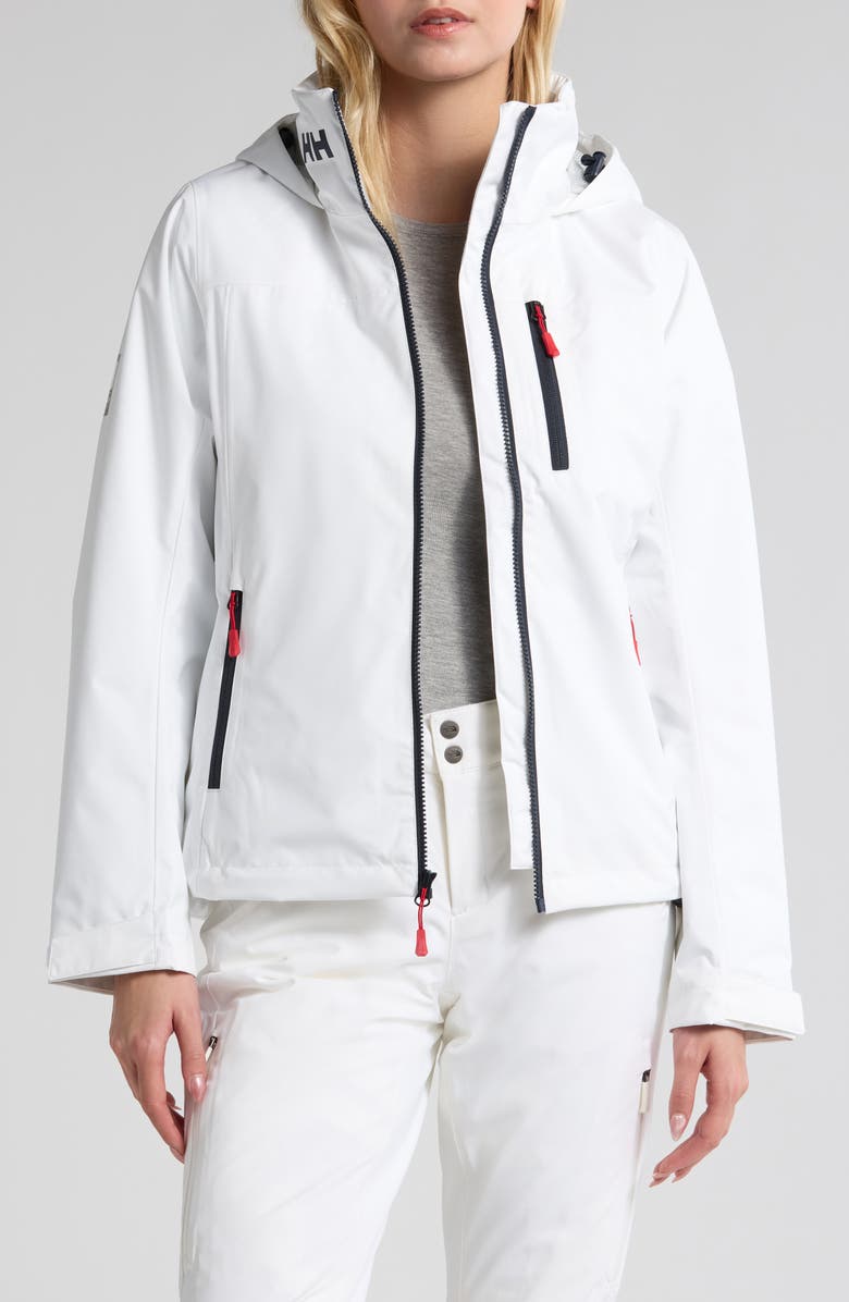 Helly Hansen Crew 2.0 Waterproof Midlayer Hooded Sailing Jacket, Main, color, 