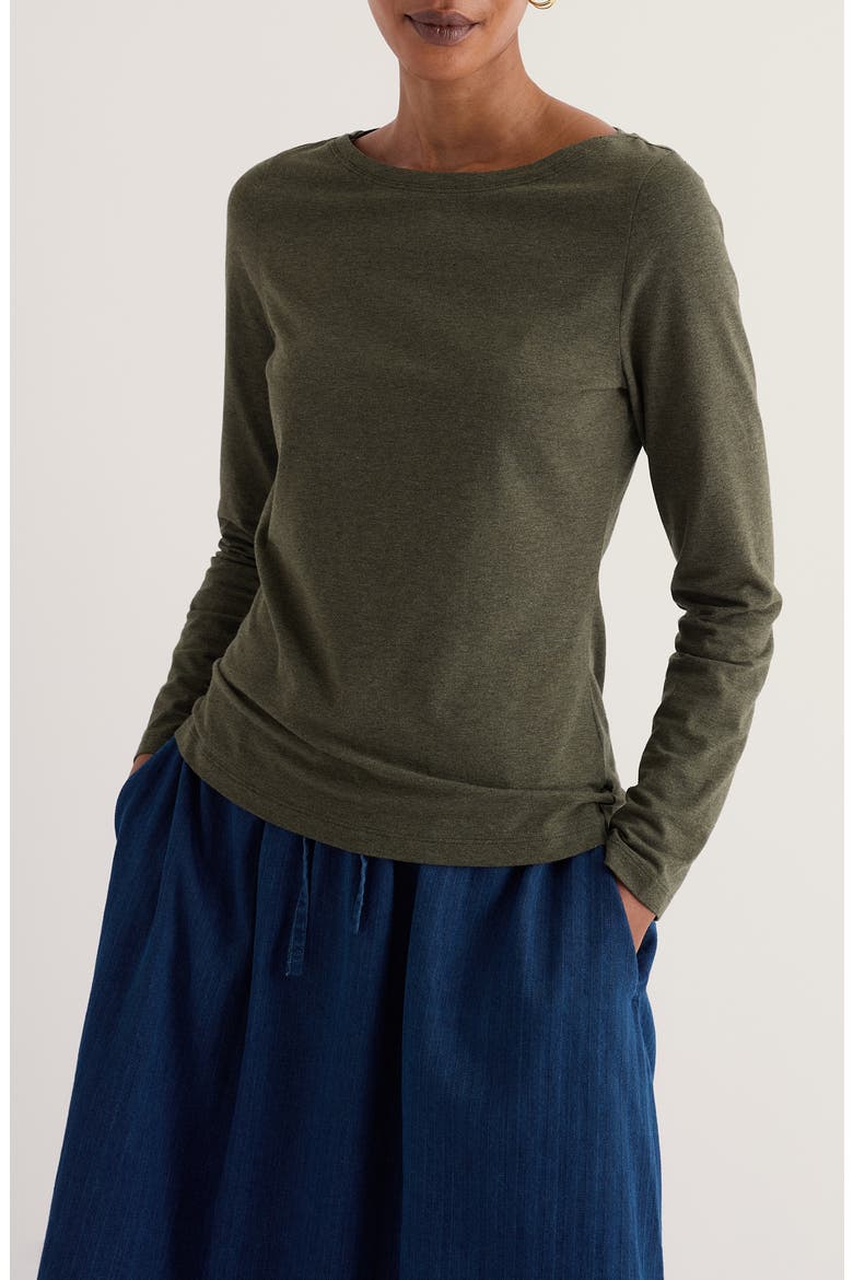 Easel Cotton Blend T-Shirt, Main, color, NORI