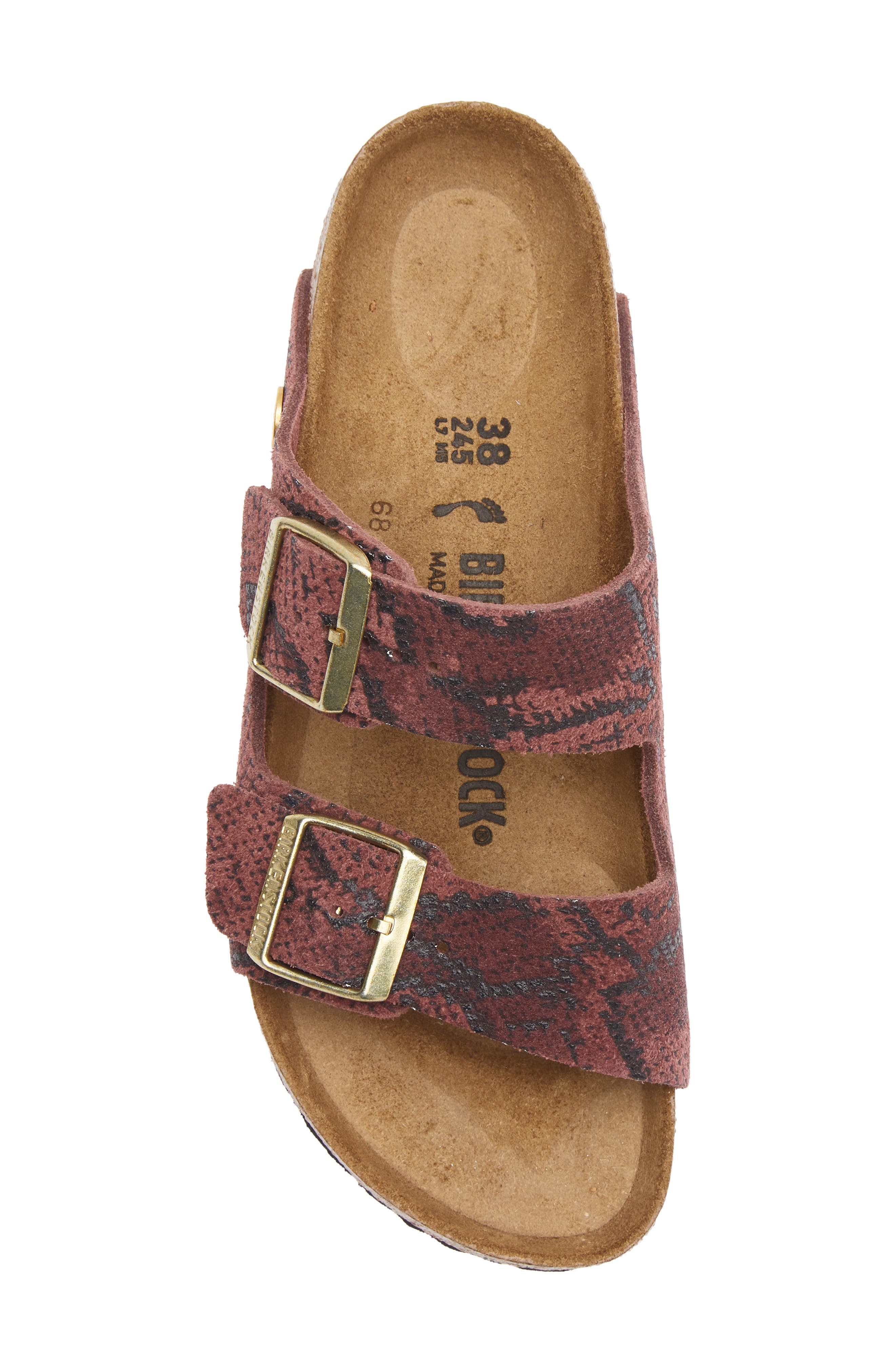 Arizona Snakeskin Embossed Slide Sandal, Alternate, color, PEPPER SNAKE