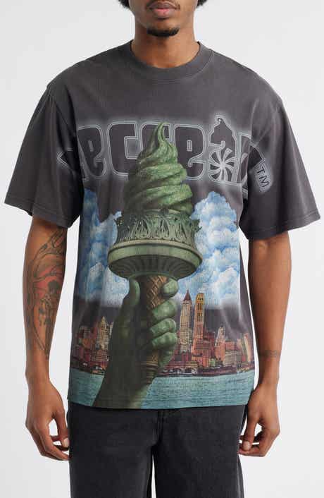 Custard Print Cotton T-Shirt