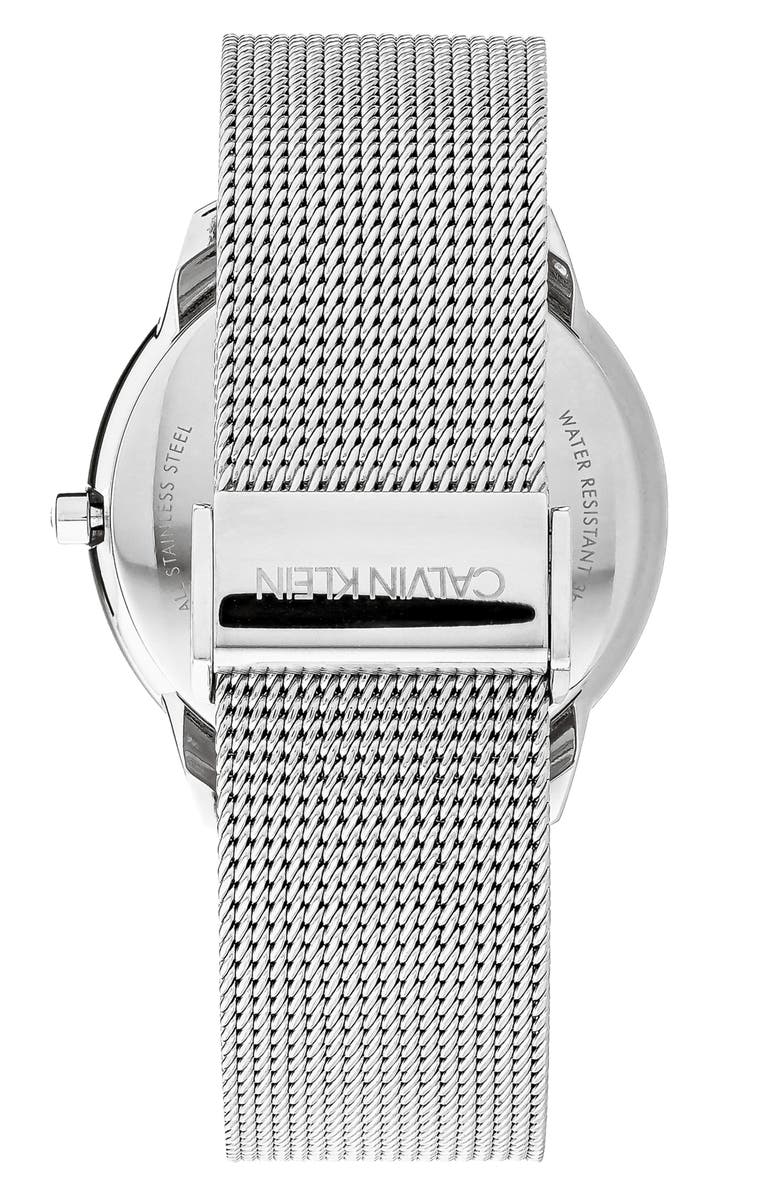 Calvin Klein Minimal Mesh Bracelet Watch, 43mm, Alternate, color,