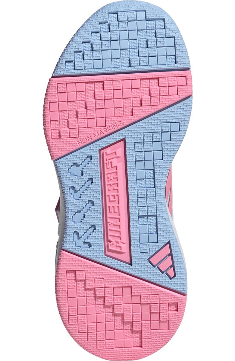 adidas x Minecraft<sup>®</sup> Kids' Pro Sneaker, Alternate, color, Crystal Sky/ Pink/ Glow Blue