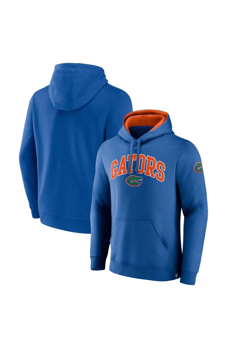 FANATICS Men's Fanatics Branded Royal Florida Gators Arch & Logo Tackle Twill Pullover Hoodie, Main, color, 