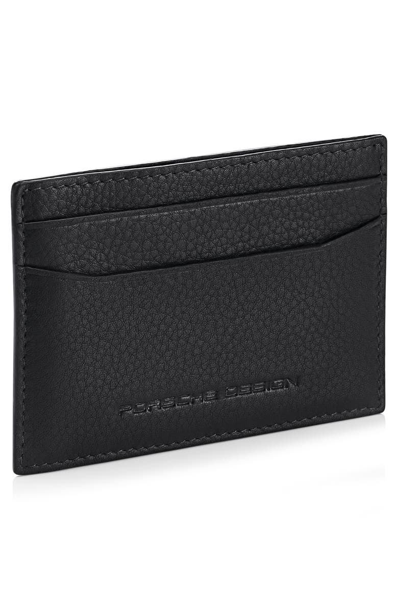 Porsche Design Classic RFID Card Holder Money Clip Wallet, Alternate, color, Black