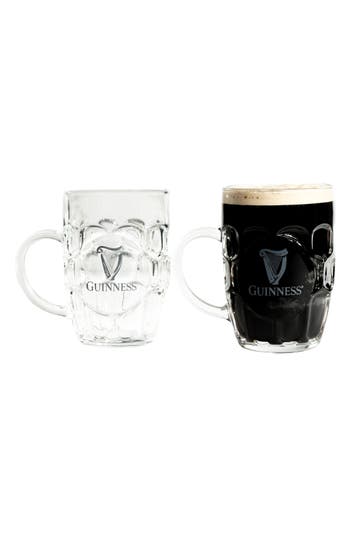 Lord's Rocks Set Of 2 Guinness® Glass Tankards In Transparent
