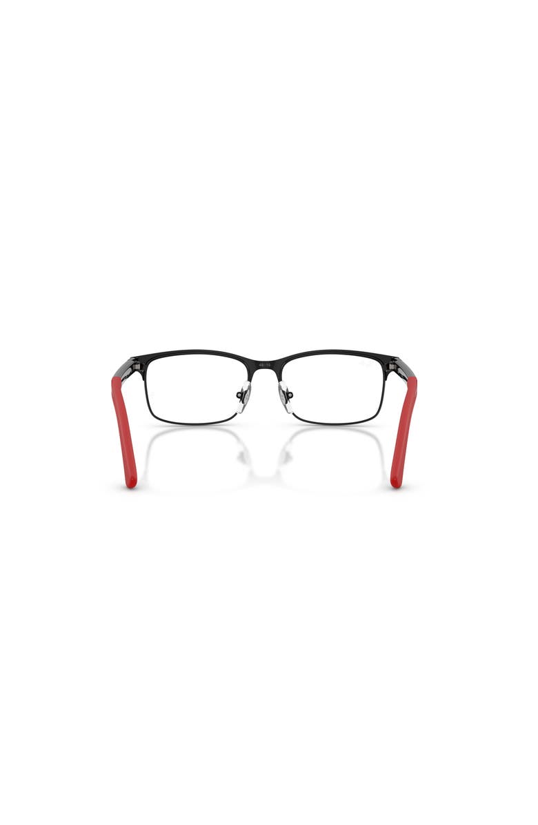 Ray-Ban 46mm Rectangle optical glasses, Alternate, color, Black
