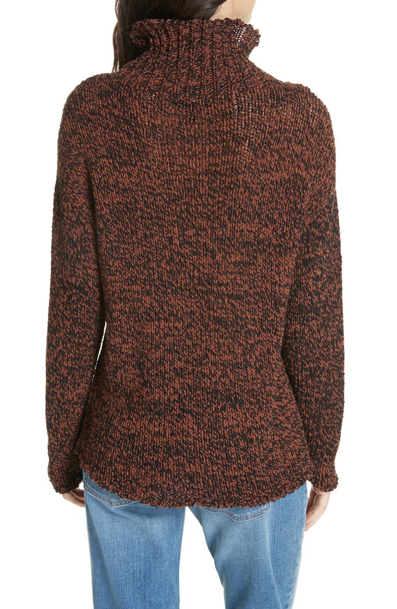 Eileen Fisher Marled Organic Cotton Blend Sweater, Alternate, color,